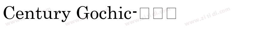 Century Gochic字体转换